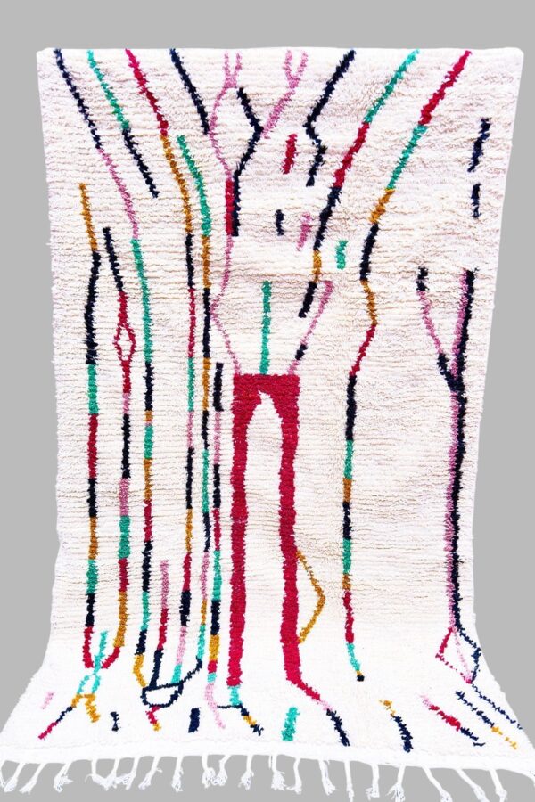 Berber beni ourain handmade wool rug 260cm/152cm