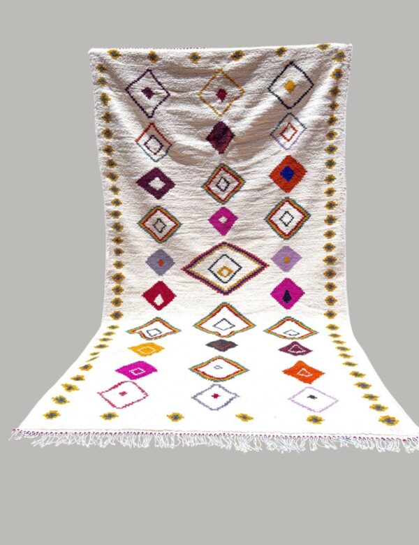 Moroccan Azilal handmade wool berber rug 3,40m/ 1,95m