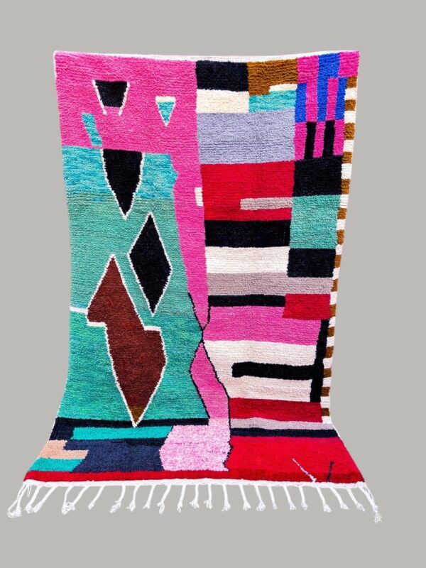 Moroccan Beni ourain colourful rug 250cm/160cm