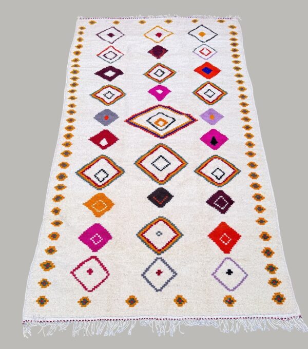 Moroccan Azilal handmade wool berber rug 3,40m/ 1,95m - Image 2