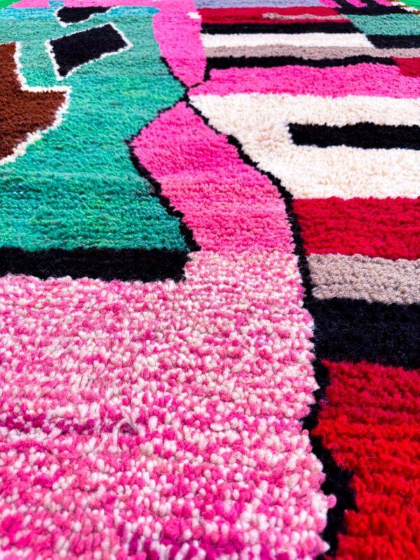 Moroccan Beni ourain colourful rug 250cm/160cm - Image 3