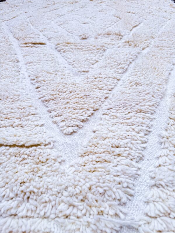 Berber Beni ourain handmade wool rug 250cm/150cm - Image 4