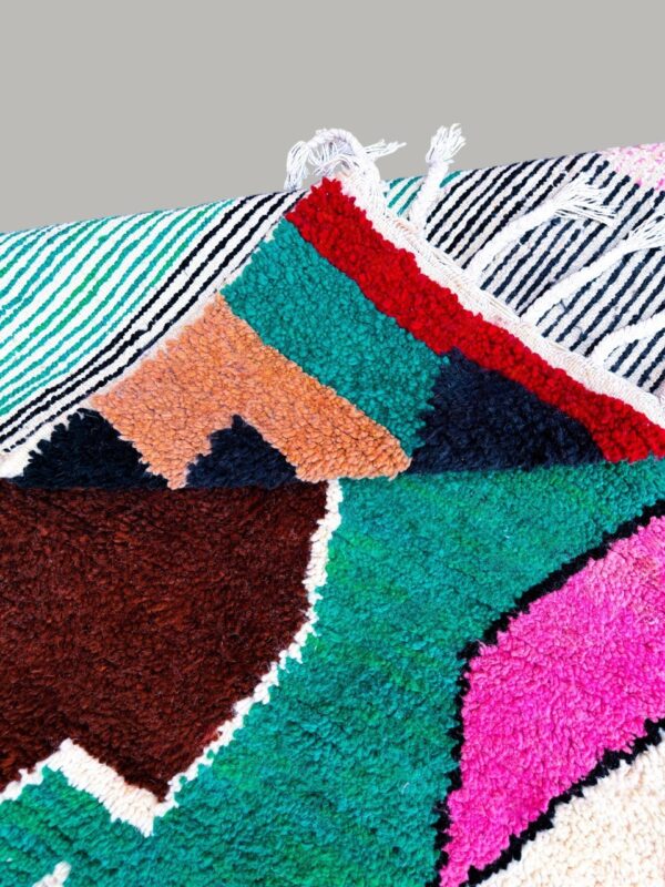 Moroccan Beni ourain colourful rug 250cm/160cm - Image 4