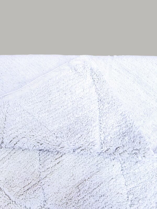 Berber beni ourain handmade wool white rug 260cm/ 170cm - Image 3